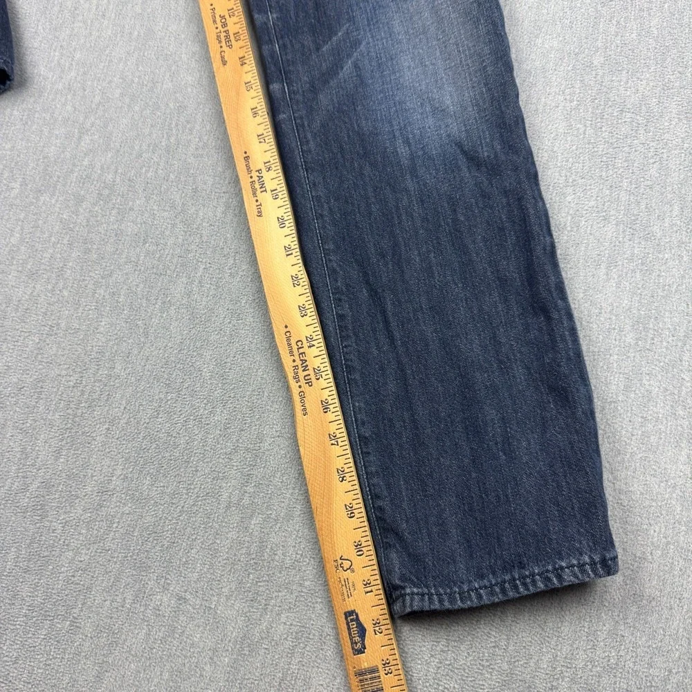 DKNY‎ Jeans Mens 32x32 Blue Denim Bleecker Straight Leg Dark Wash Casual Classic